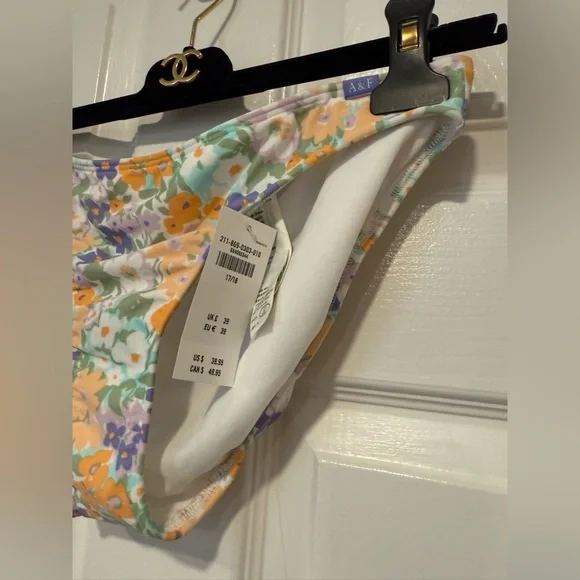 NWT Abercrombie Kids Floral Bralette Bikini Girls Size 17 18 Swim Beach Summer